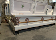 Высококачественный металлический прямоугольный металлический дизайн гроба для профессионалов похорон