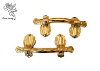 Похоронный ларец украшения регулирует оптом, золотые взрослые ручки Х9004 гроба
