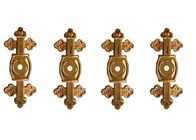Бледная форма креста украшения поверхности кронштейна гроба золота для винта ларца