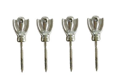 Casket Fastening Silver Screw In Coffin , Customized Coffin Ornaments