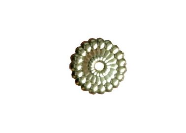 Round Casket Decoration Coffin Fittings , Gold Coffin Bracket Casket Hardware Wholesale