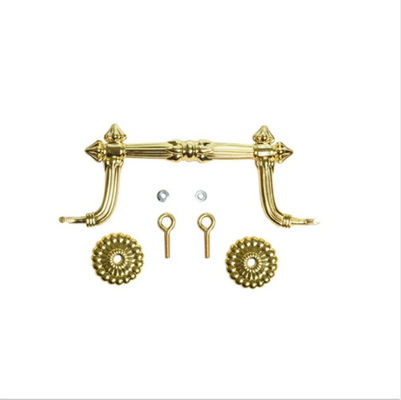 H9011 Europe Style Golden Plastic Outside Metal Casket Hardware