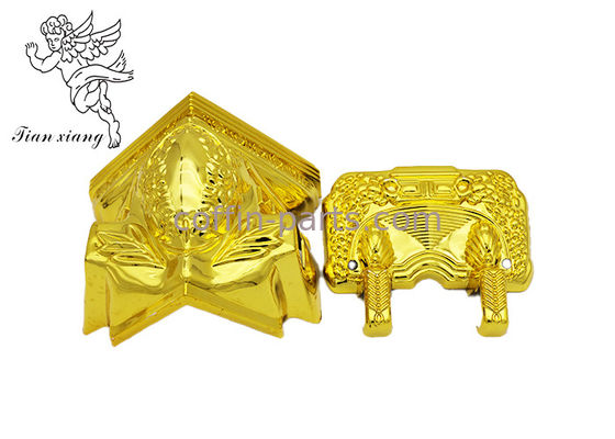 Гроб серебряного/медного цвета разделяет аксессуар ПП ларца угловой/материал АБС